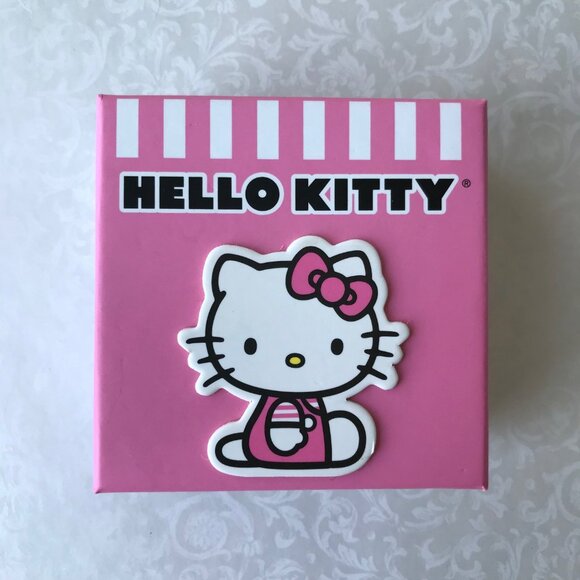 Hello Kitty Brass Gold Flash Plated Bracelet  NEW w Box - Picture 4 of 4